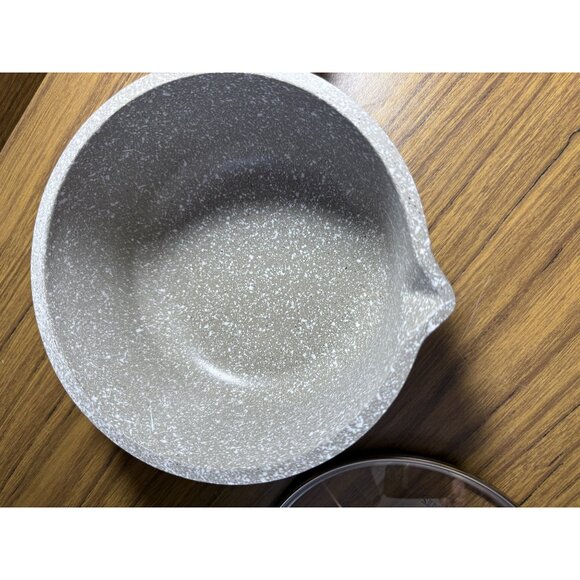 Natural Elements Non-Stick Saucepan With Glass Lid & Wood Handle - Picture 3 of 5